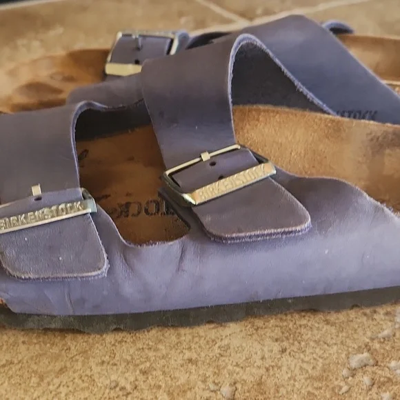 Birkenstock Sandals Wirh Blue Leather Strap Size 38 - Picture 12 of 12